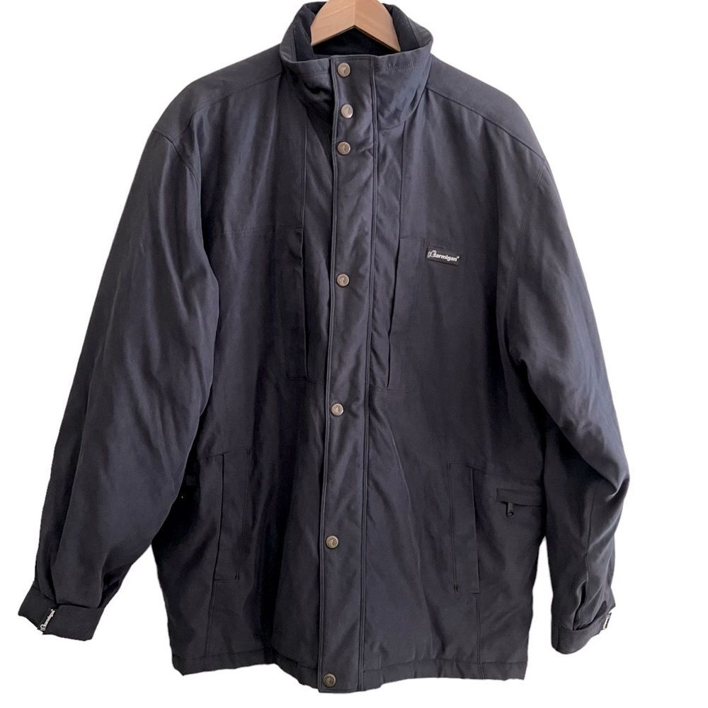 Ptarmigan Men’s BLACK coat Size Large high quality GUC